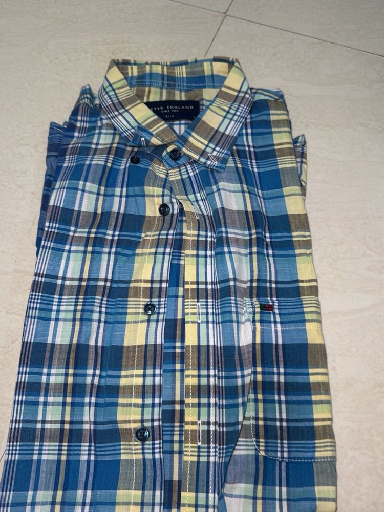 Peter England Checkered Shirt