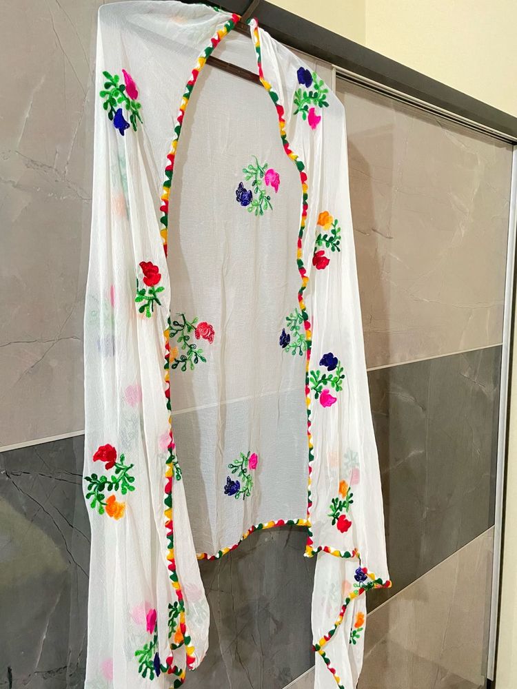 Handmade Embroidered Dupatta