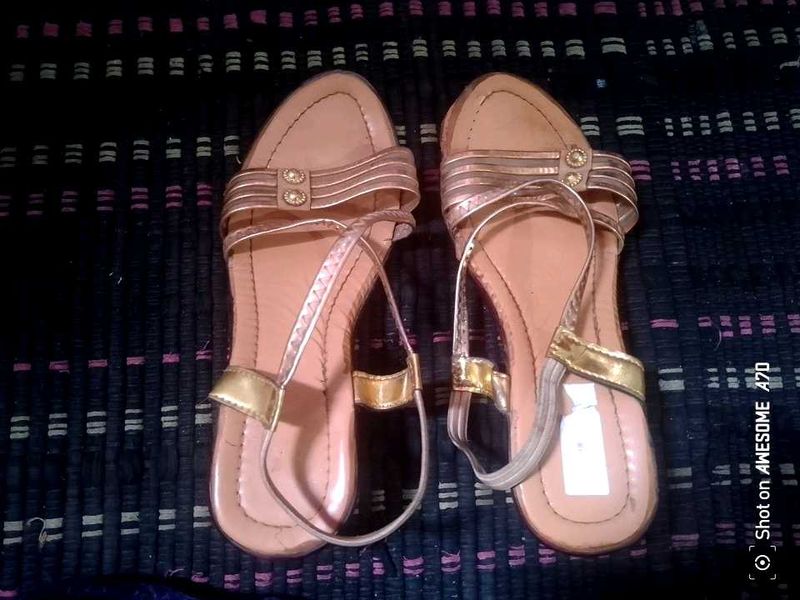 Gold Accent Sandals