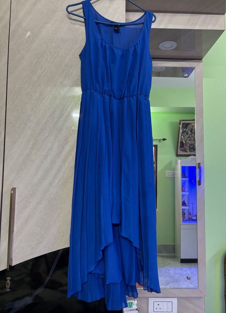 Blue High-Low Dress