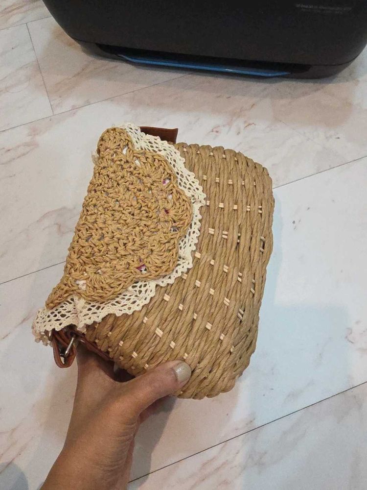Chic Woven Clutch