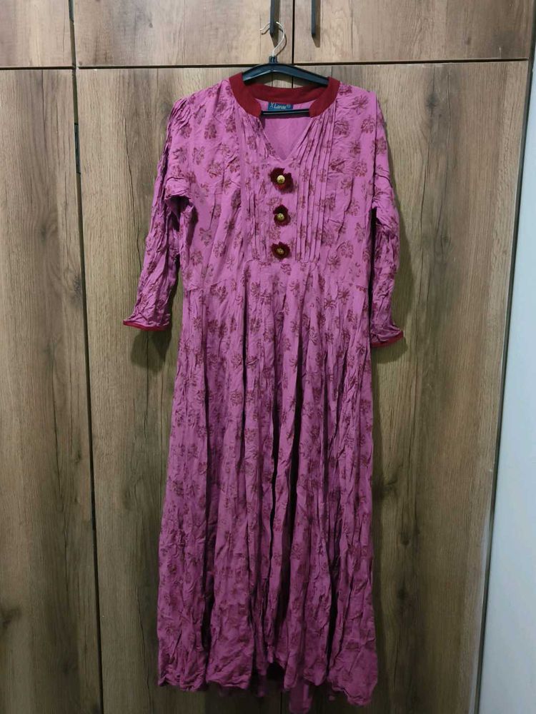 Floral Print Maxi Kurti
