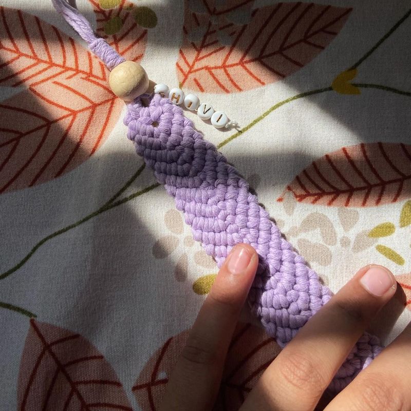 Macrame Customised Bookmark