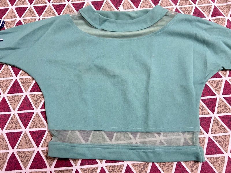 Green Crop Top