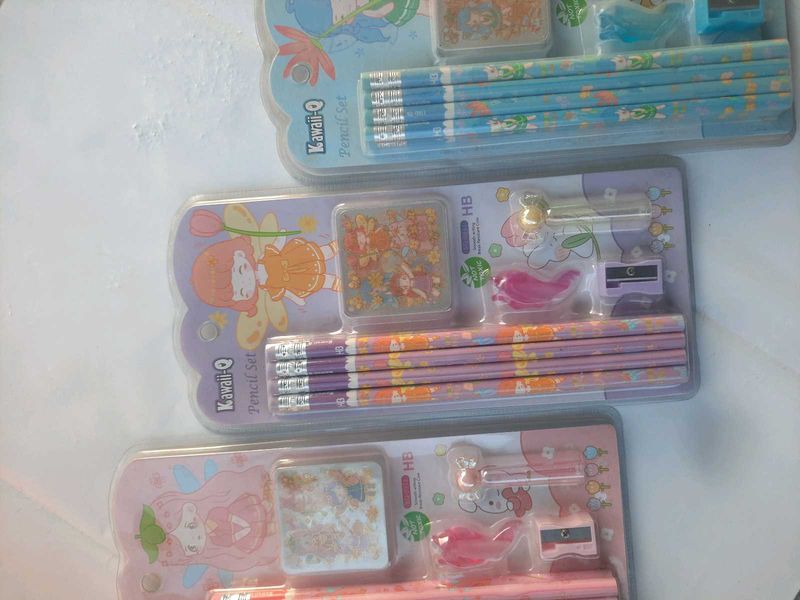 kawaii pencil set