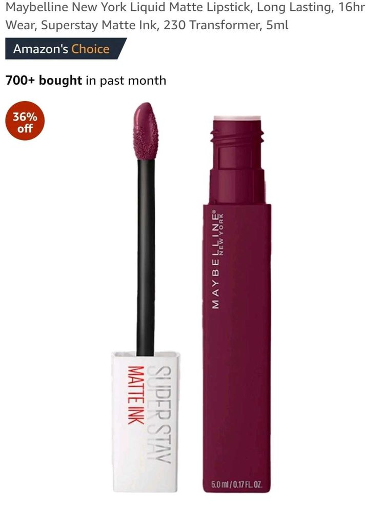 New Maybelline Lipstick In The Shade Transformer