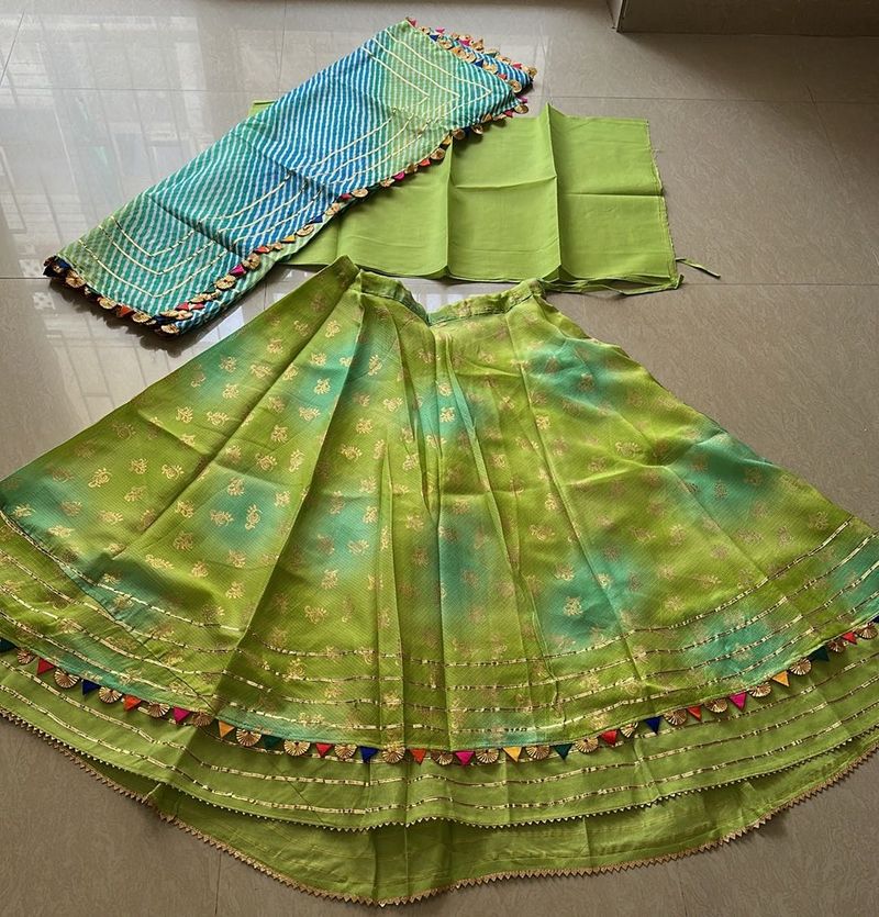 Jaipuri Multi Colour Lehnga