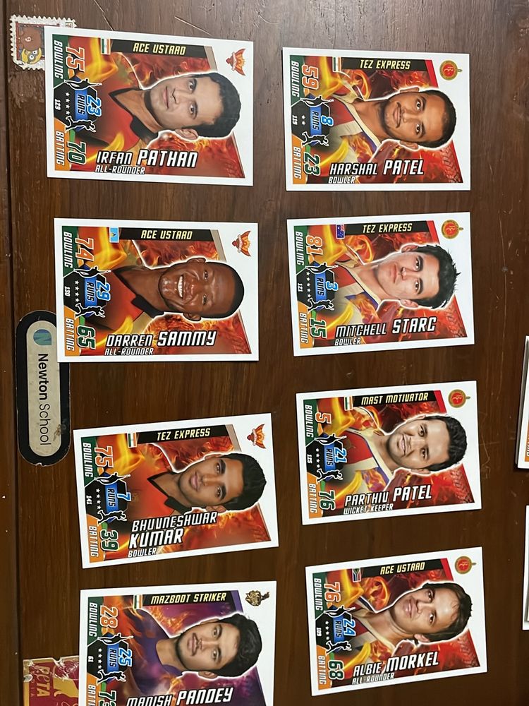 8 Cricket Attax 2014 Mint Cards Slot 3