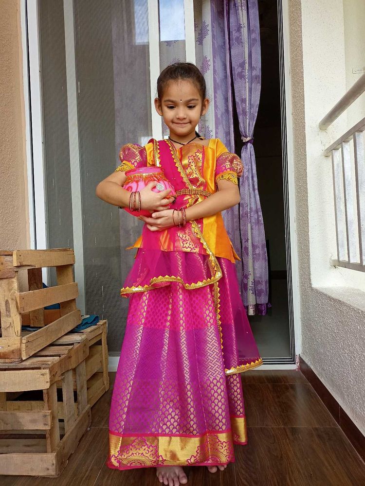 Girls Ethnic Gown - Festive Ready