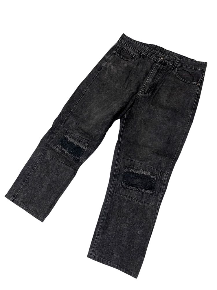 Ripped Knee Denim Jeans