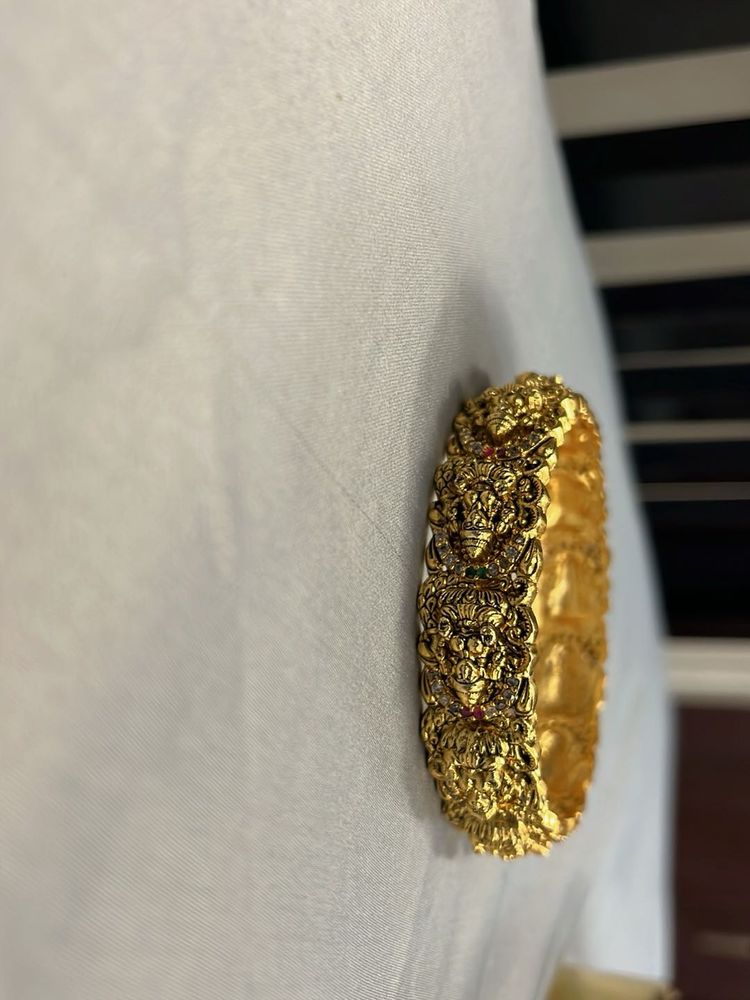 Ornate Gold-Tone Bangle