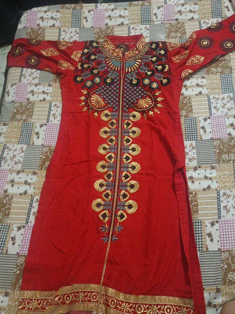Elegant Red Kurta ( brand new)
