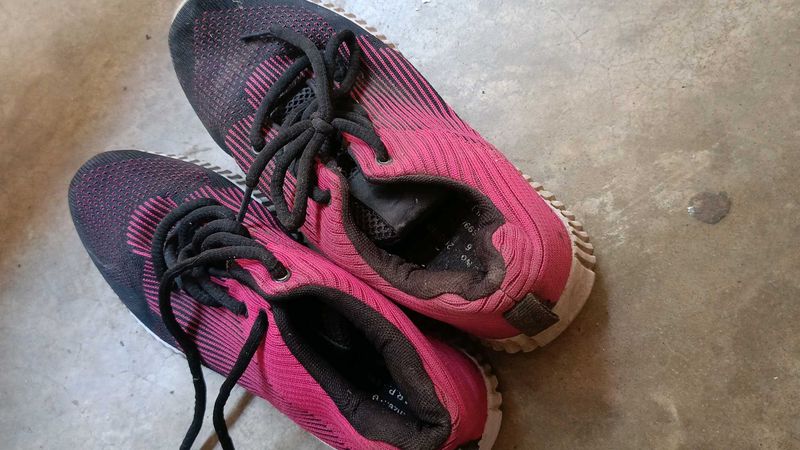 Pink &amp; Black Running Shoes