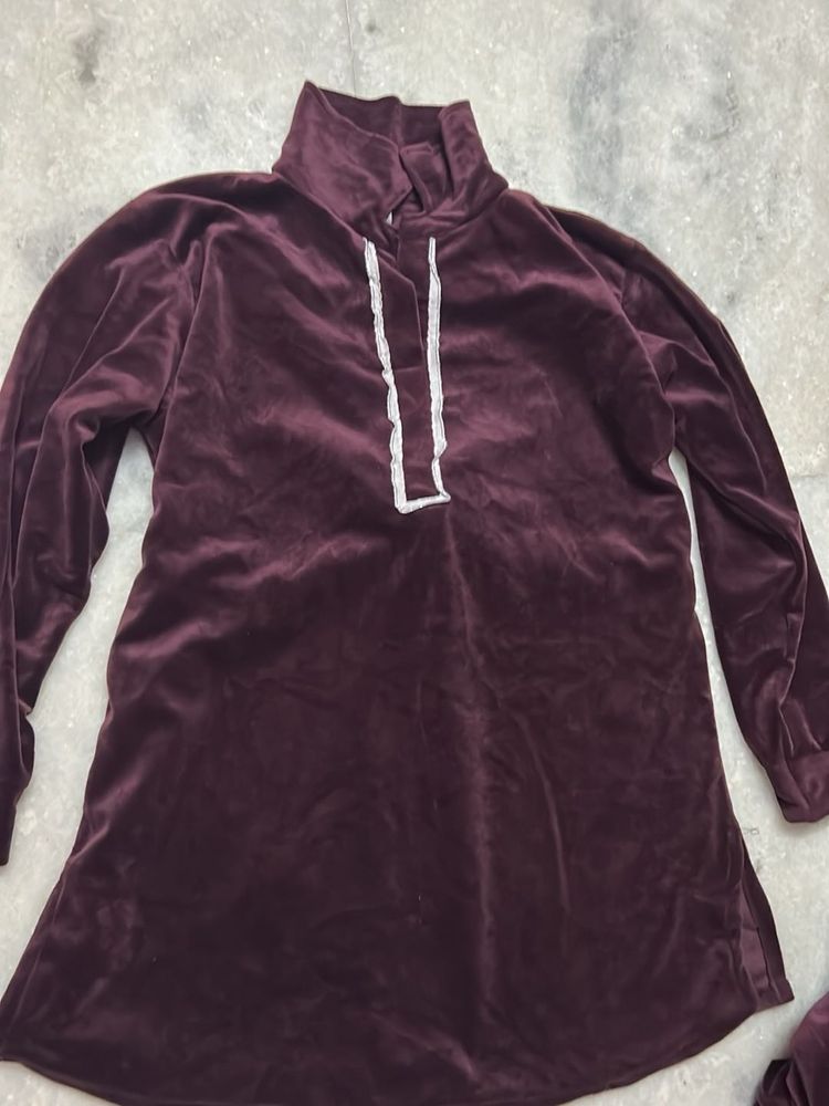 Velvet Kurta set for winter ❄️
