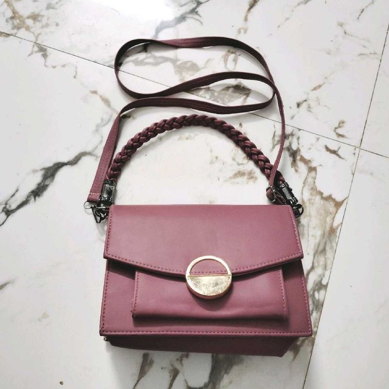 Chic Mauve Crossbody sling Bag