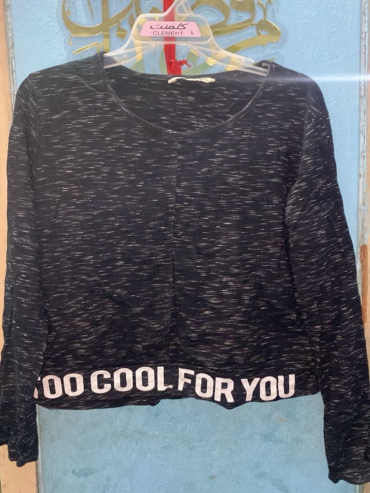 Black &#39;Too Cool&#39; Top