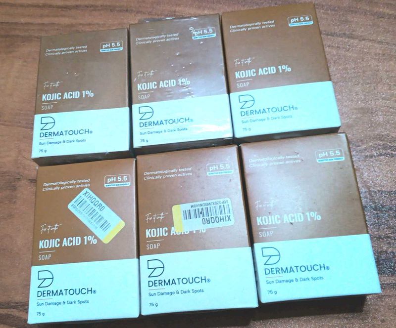 Dermatouch Kojic Acid Soap Pack Of 6