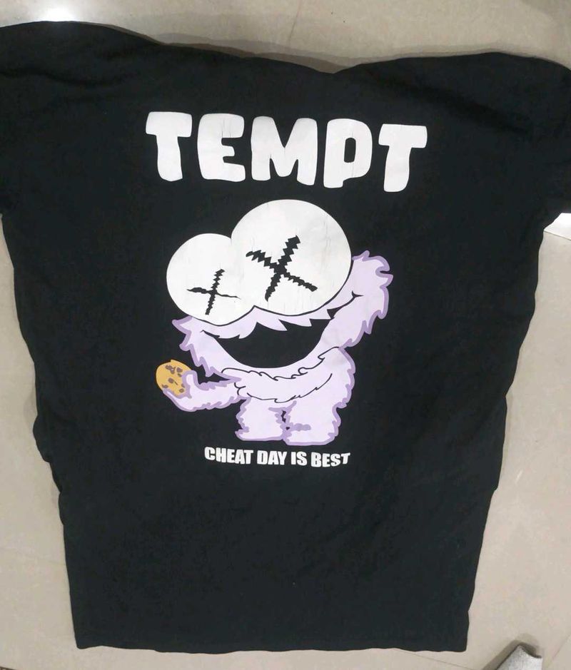 Graphic Print One Line Tshirt dress