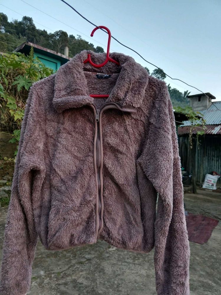 Fuzzy Mauve Jacket