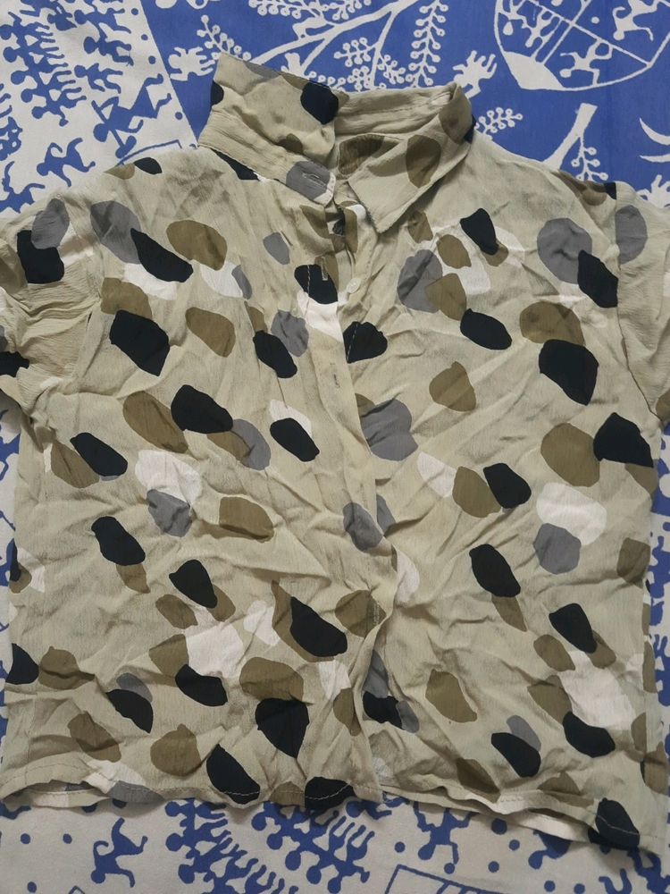 Crushed Crop Shirt
