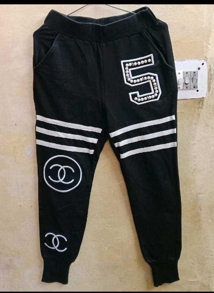CHANEL CC Logo Unisex Stylish Jogger