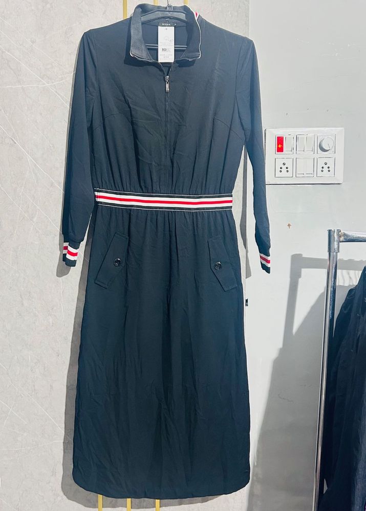 Chic Black Midi Dress