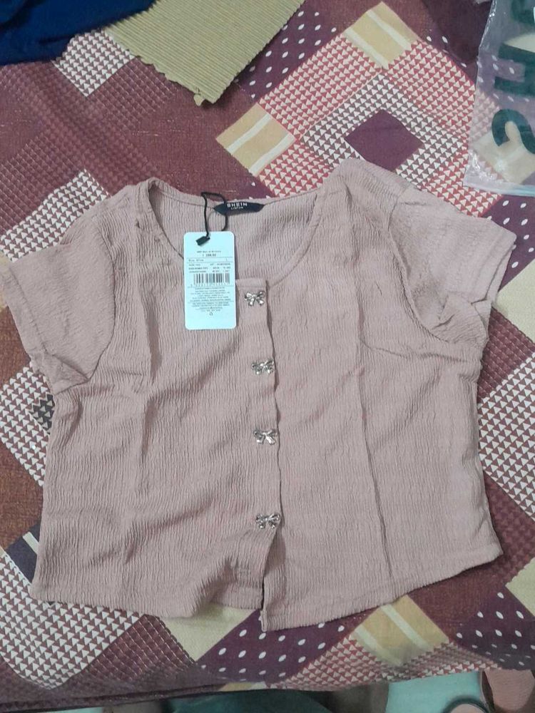 Cute Pink Short Sleeve Top