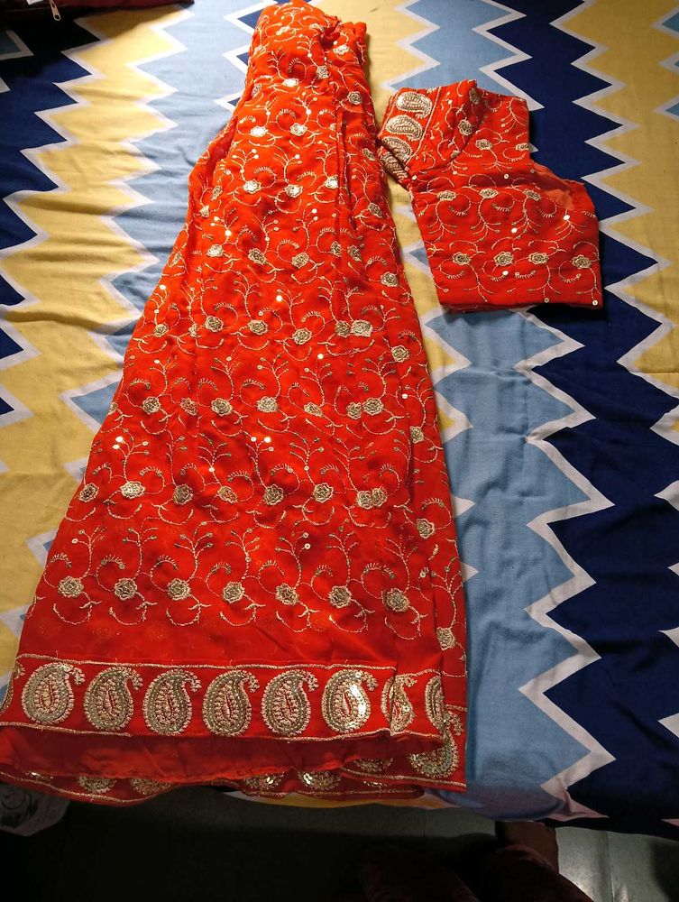 Orange Lehnga Choli