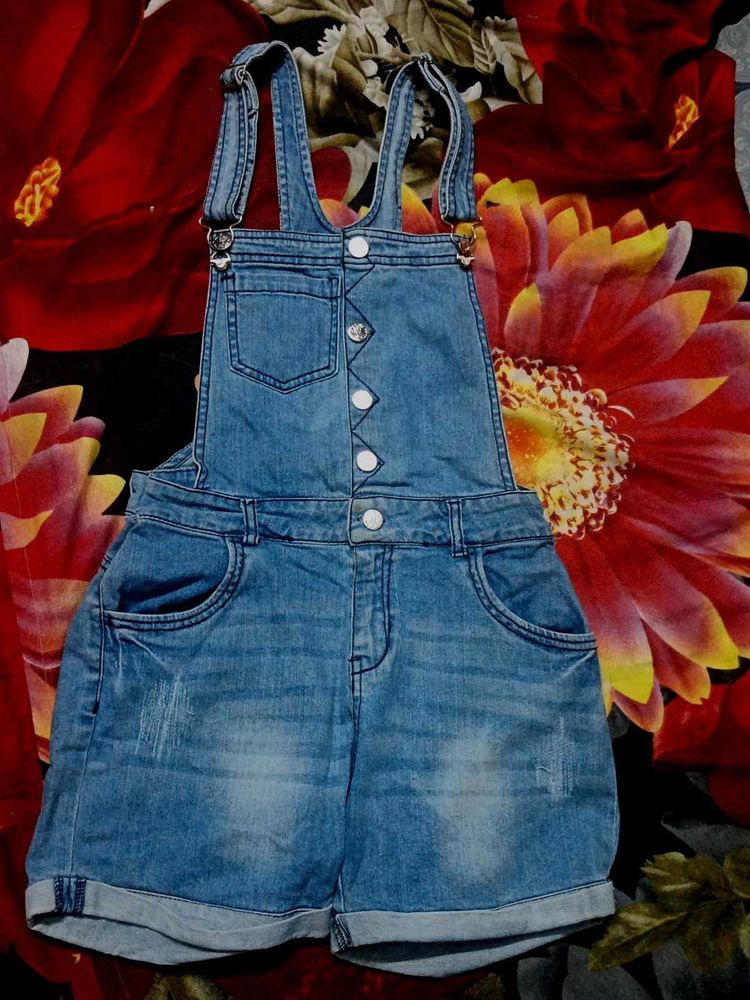 A fabulous blue colored dungaree