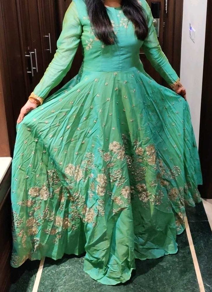 Party Wear Green 💚 Gown