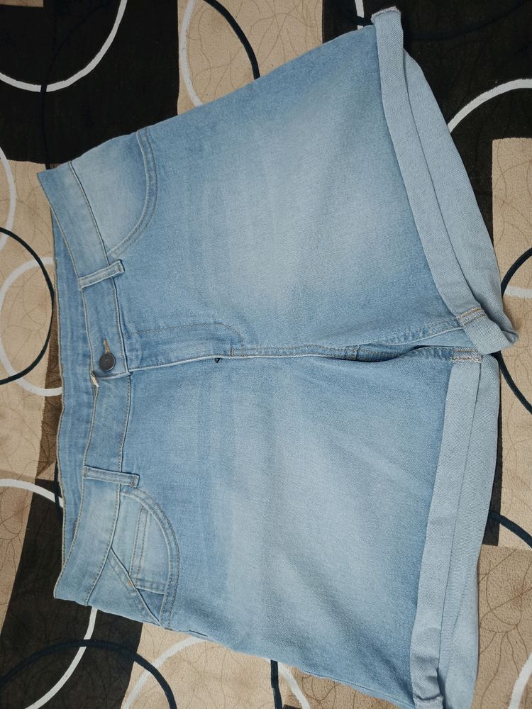 Blue Denim Shorts