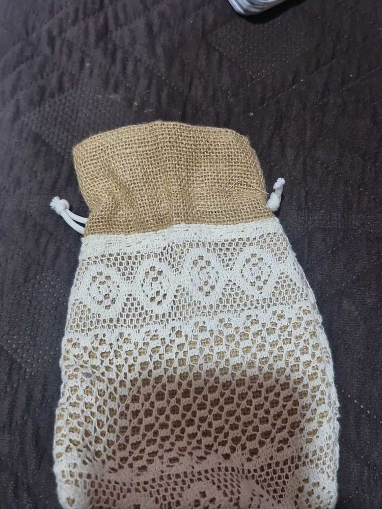 Lace Drawstring Pouch