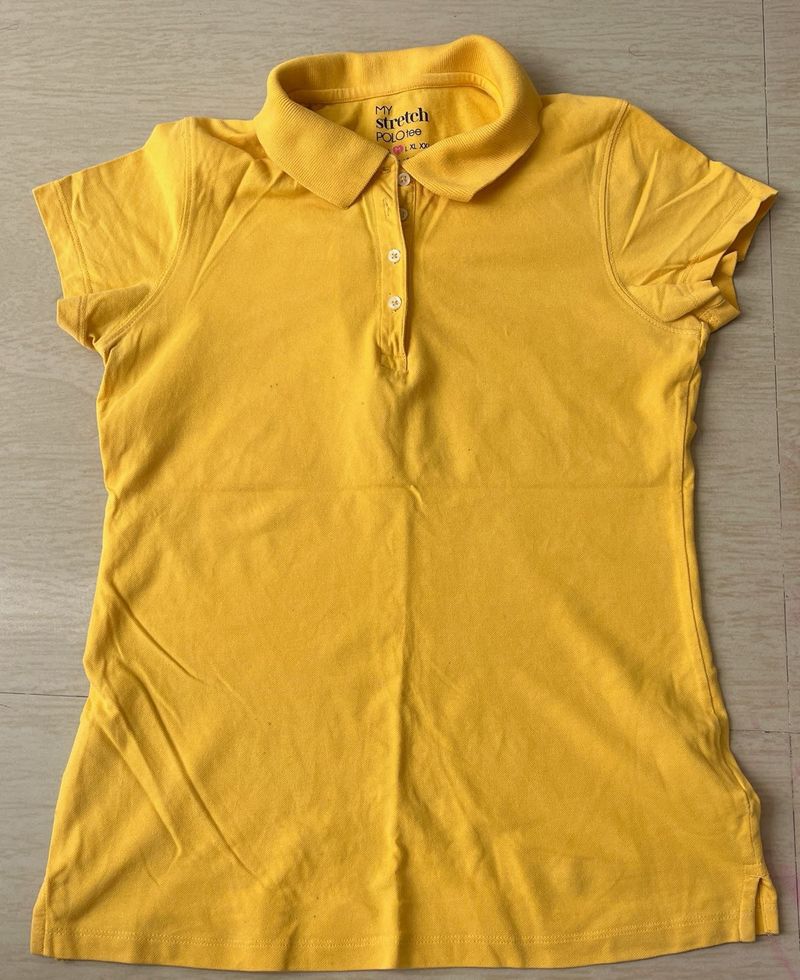 Yellow Polo Top