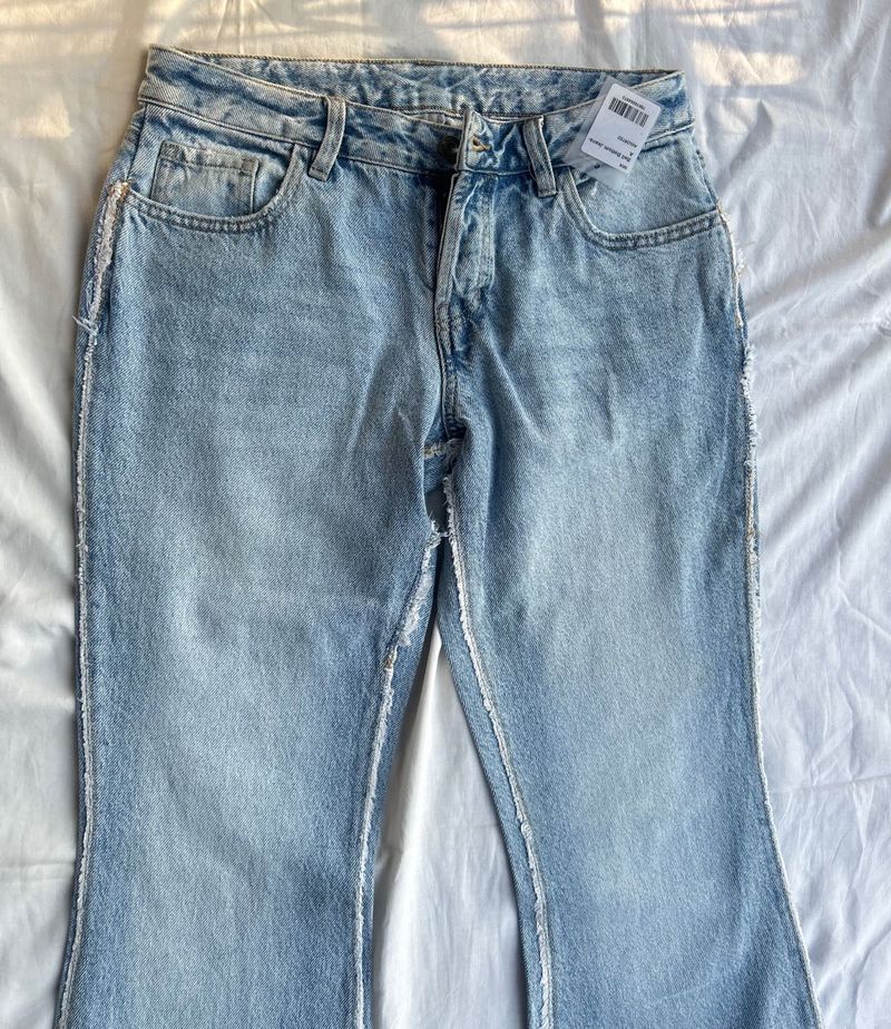 Bootcut Denim Jeans With Tag