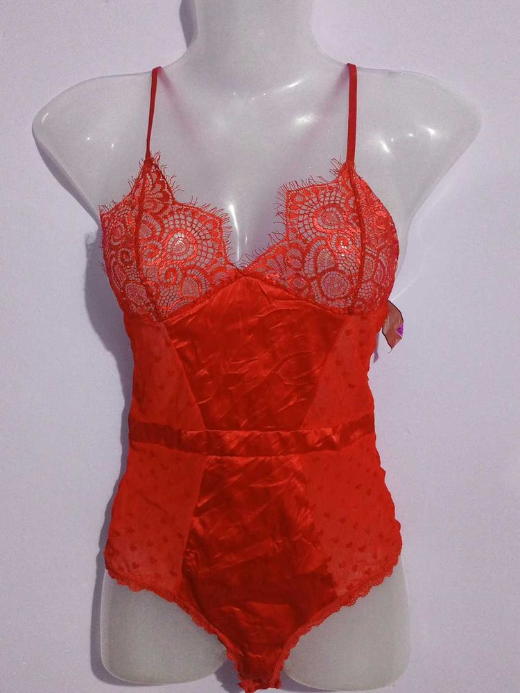BRANDNEW RED NET BODYSUIT