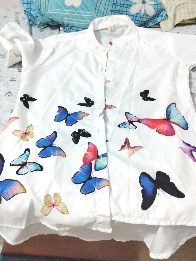 Butterfly Print Shirt