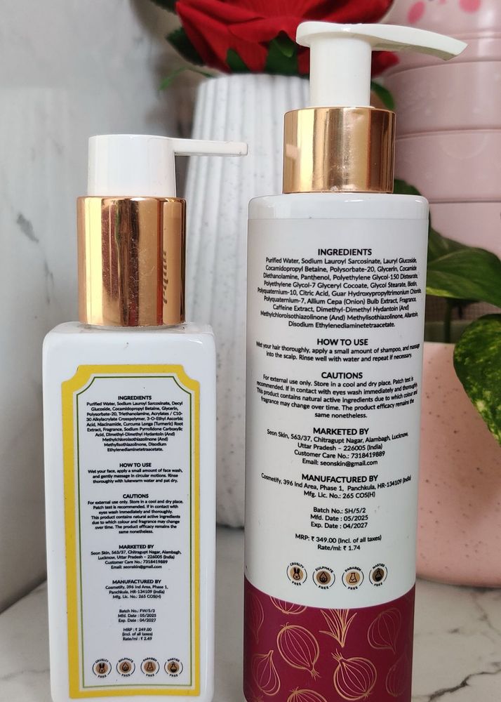 Hair Shampoo and face wash