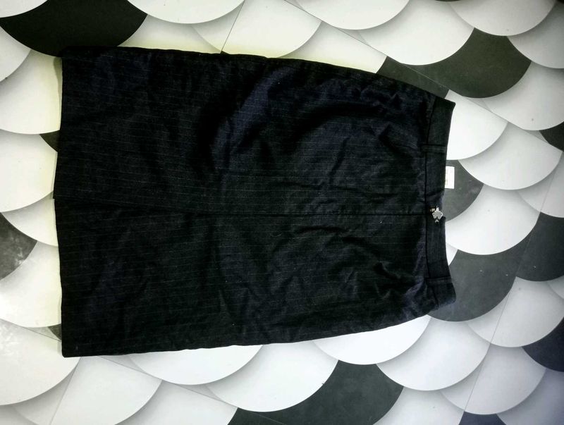 Pinstripe Pencil Skirt