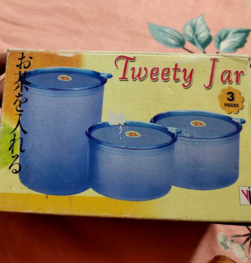 Tweety Jar - 3 Piece Set