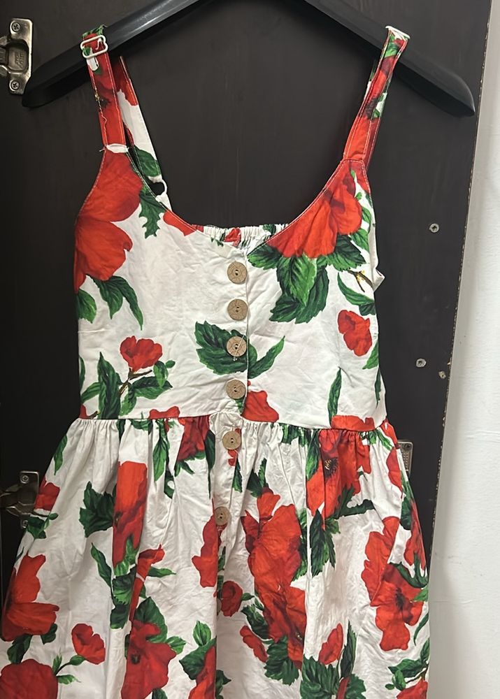 White floral summar Dress