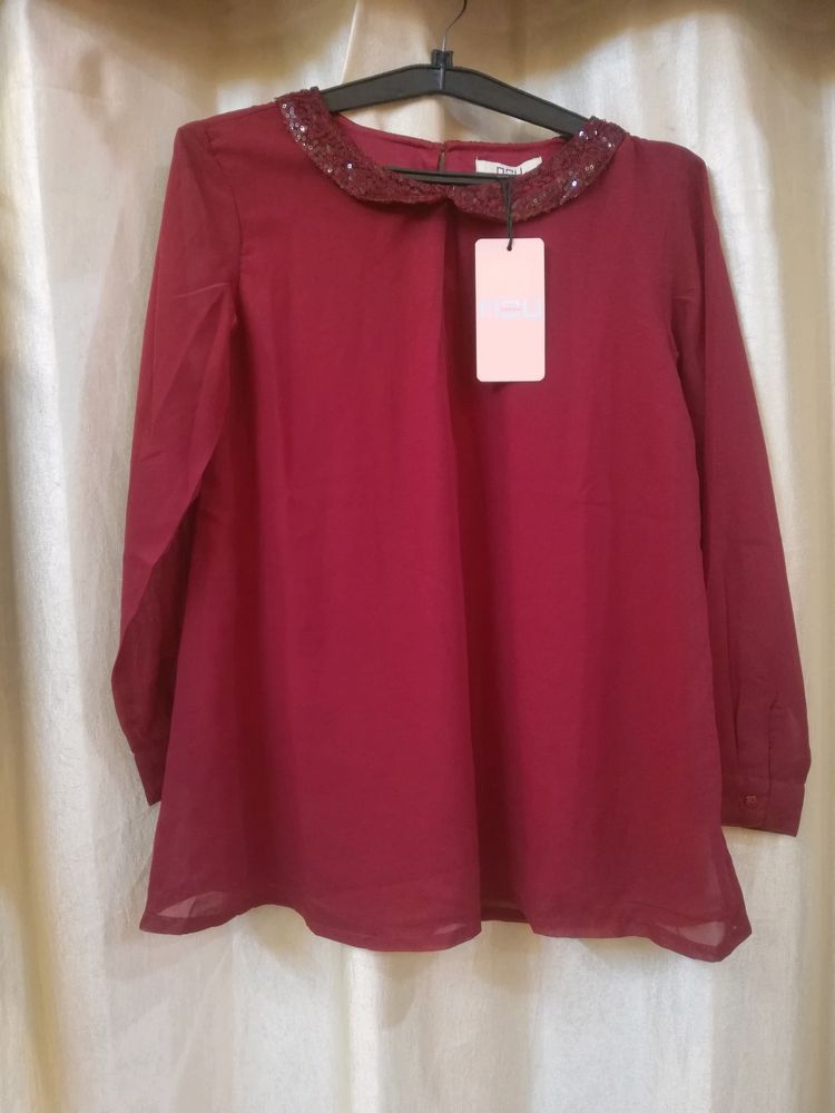 Maroon Top