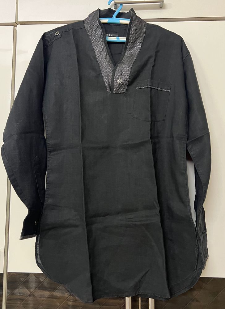 Black Long Sleeve Kurta