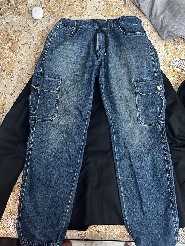 Cargo Denim Jeans