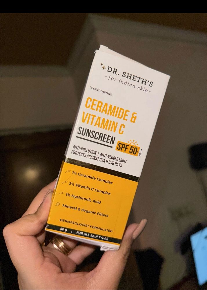 Dr Sheth Ceramide And Vit C Sunscreen