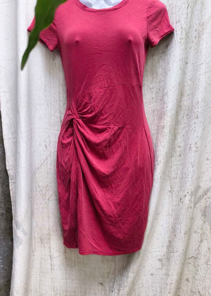 50108. Knot Detail T-Shirt Dress