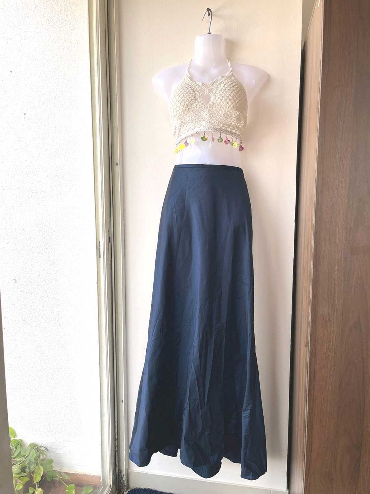 Flowy Navy Blue Skirt