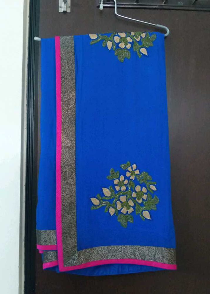 Blue Saree