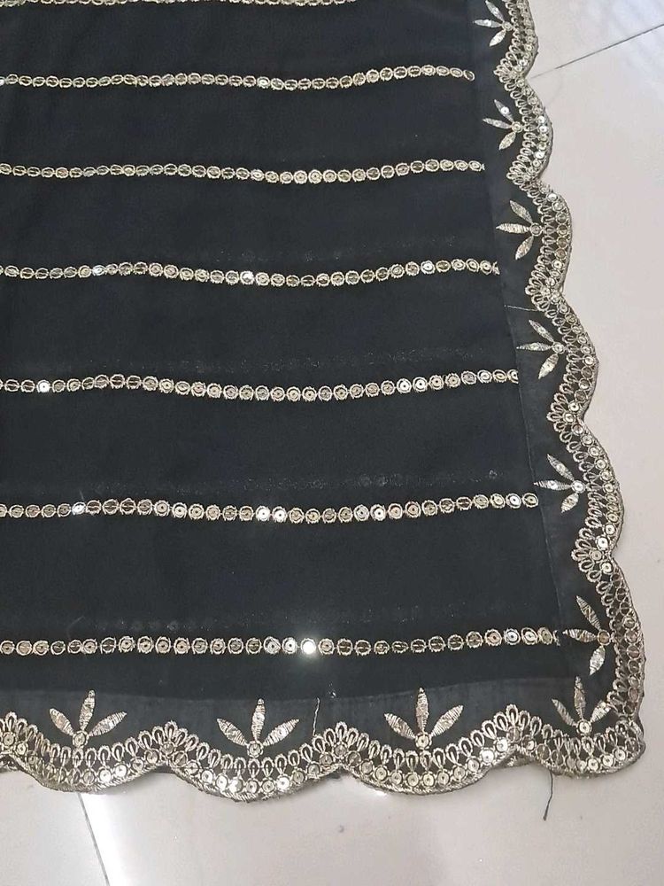 Elegant Black Dupatta