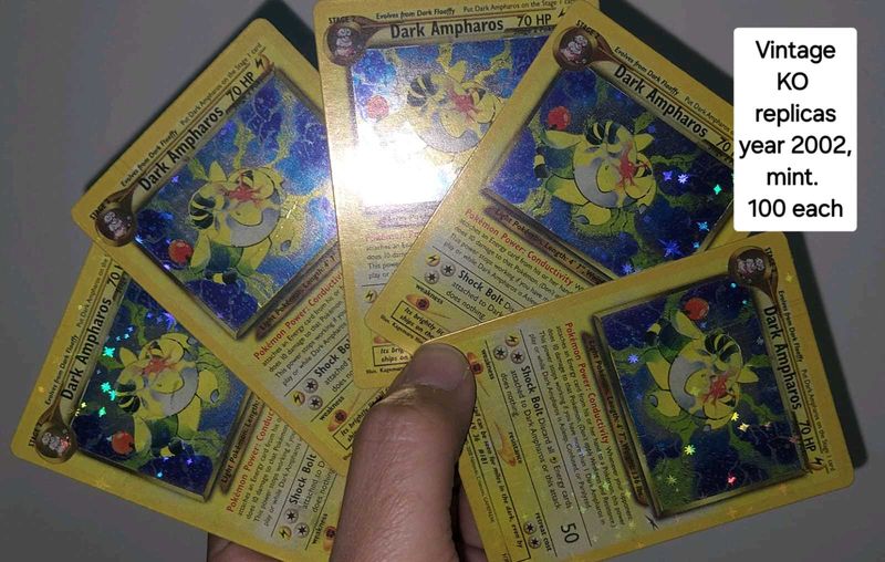 Vintage Pokemon Cards 2002 Year(Knockoff/replica)