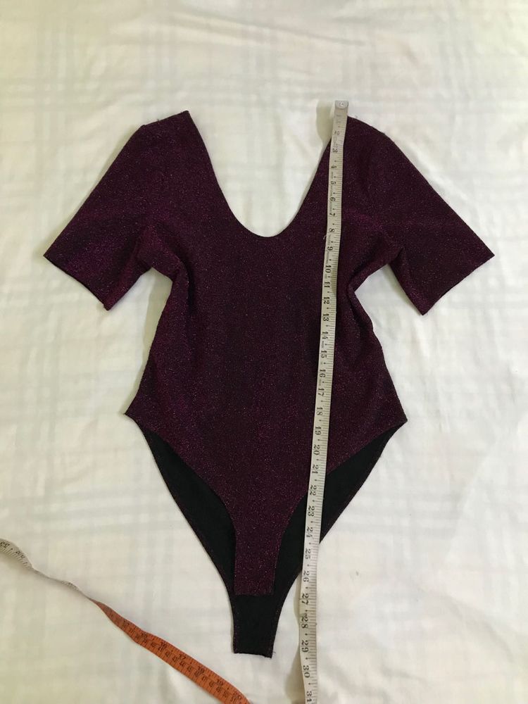 Zara Bodysuit With Shimmers Fits S/M